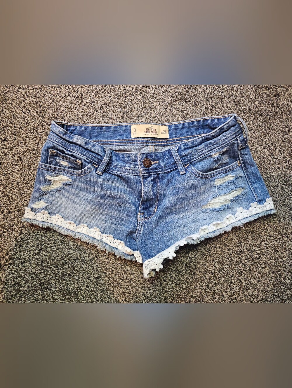 Y2k Hollister Short Shorts sz 3
